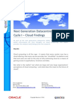 Next Generation Datacentres Index - Cycle I - Cloud Findings