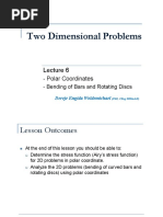 MEng6302 Lecture 6 Two Dimensional Problems ASM 2021