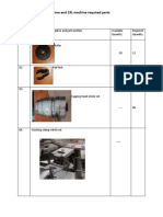 Spair Parts List