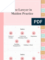Report 01 - The Lawyer in Maiden Practice