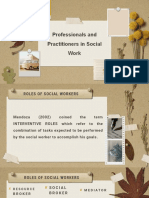 Professionals and Practitioners in Social Work