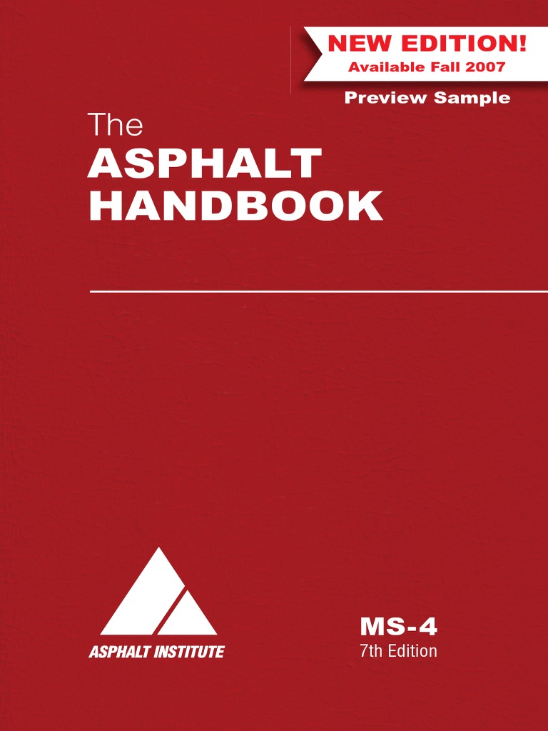 PDF Ms 4 7th Ed Contents Asphalt DL | PDF | Technology & Engineering