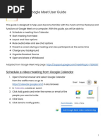 Google Meet Guide For Computers