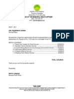 Letter of Request For Budget For The Local Budget 131