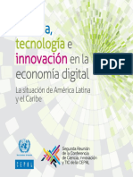 Ciencia, Tecnología e Innovación en La Economía Digital La Situación de América Latina y El Caribe