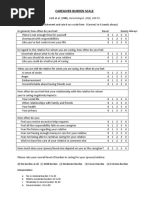 Zarit Burden Interview Questionnaire | PDF | Behavioural Sciences ...