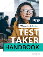 PTE Academic Online Test Taker Handbook V1 December 13