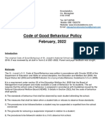 Code of Good Behaviour Policy 2022 ST