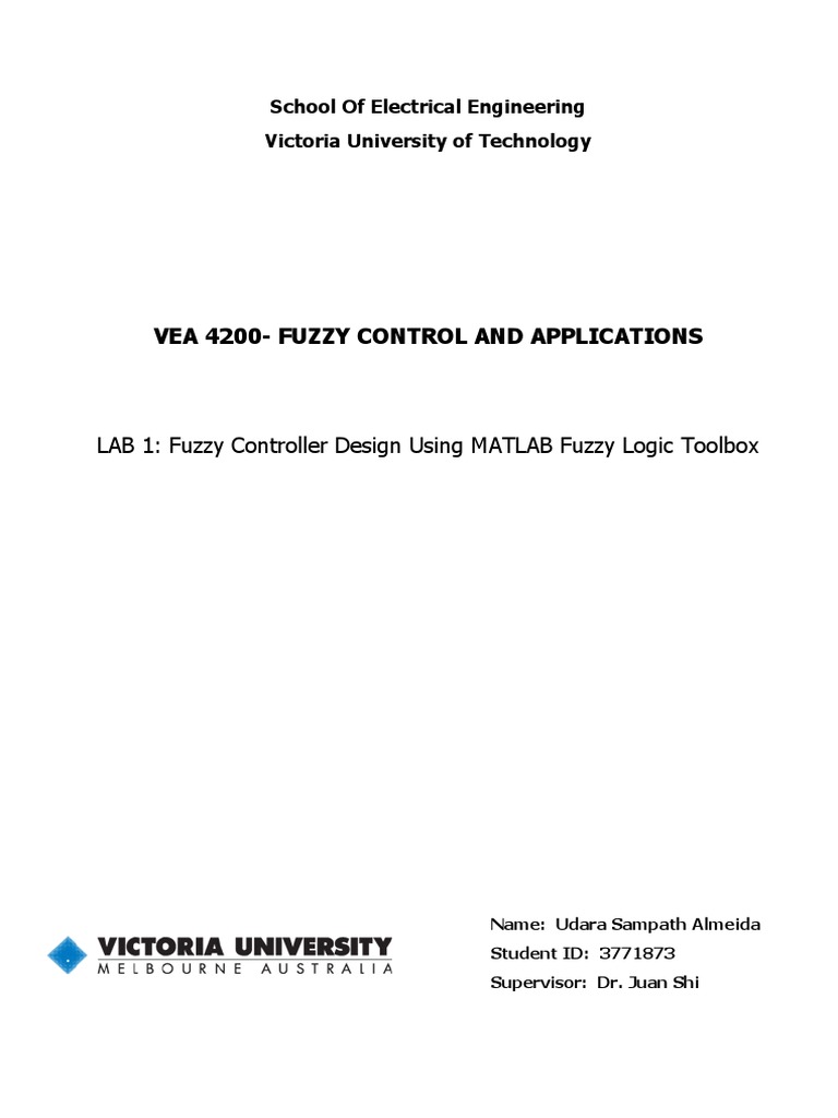 Fuzzy Lab#1 Udara VER 2 | PDF | Control Theory | Fuzzy Logic