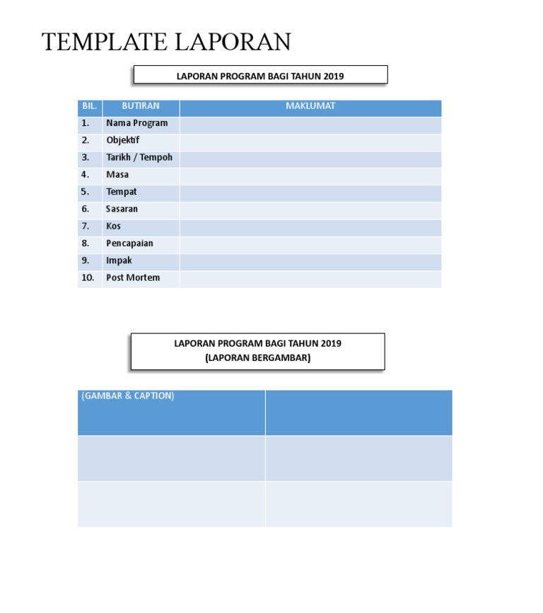 Template Laporan | PDF