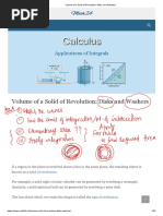 Volume of A Solid of Revolution - Disks and Washers - 22 Feb - B1