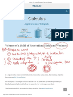 Volume of A Solid of Revolution - Disks and Washers - 22 Feb - B1