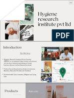 Hygiene Research Institute PVT LTD: Report by Amruta Dongre, J19IMT663