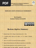 Simplification of Boolean Expression