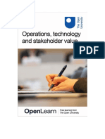 Operations Technology and Stakeholder Value