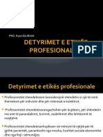 Detyrimet E Etikës Profesionale: Phd. Hysni Bajrami