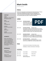 Network Engineer CV Template 4 1 Page