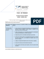 Plan de Trabajo Comite Jovenes 1º Trimestre 2022