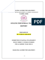 SY DHMCT Online TRAINING REPORT FORMAT