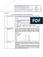 Packing, Marking and Shipping Procedure