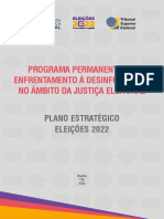 TSE Desinformacao Planejamento Estrategico 2022