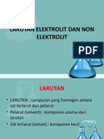 Larutan Elektrolit Dan Non Elektrolit