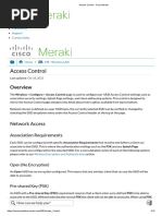 Access Control - Cisco Meraki