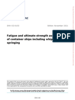 DNV-CG-0153 (Edition November 2021) Fatigue and Ultimate Strength Assessment of Container Ships Including Whipping and Springing