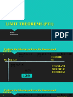 Limit theorems for basic calculus (pt1