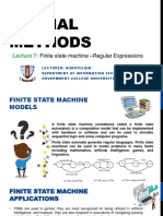 Formal Methods: Finite State Machine - Regular Expressions