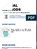 Formal Methods: Finite State Machine-Moore Machine