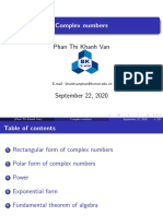 Complex Numbers: Phan Thi Khanh Van
