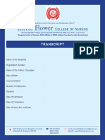 Student Transcript Certificate