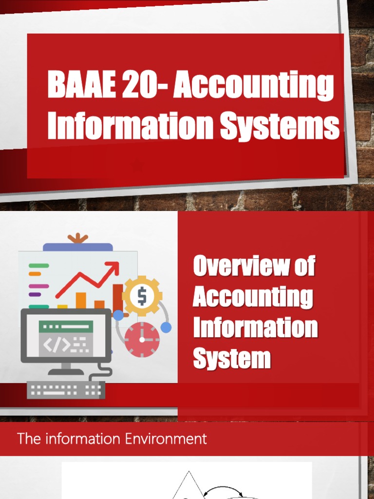 Overview of Accounting Information System PDF Information System Information