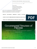 Government Structure of Pakistan