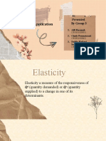 Elasticity and Its Application