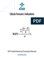 Cálculo do Forecast e Indicadores, inscrições abertas! Demanda, Forecast e S&OP