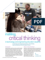 Critical Thinking in Technology Students