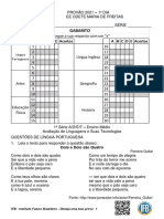 Provão 2021 – 1o Dia da EE Odete Maria de Freitas