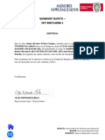 Carta Certificacion Laboral