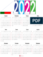 Calendario de Portugal 2022