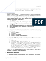 Annex 2j MANAGEMENT OF CONFIRMED COVID-19 CASE IN LOW RISK COVID-19 QUARANTINE AND TREATMENT CENTERS (PKRC) 4 NOV