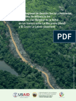 Plan Regional Gestión Social Ambiental proyecto vial Marginal Selva tramos La Macarena Cruce La Leona