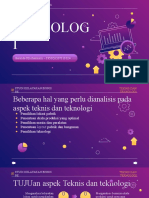 ASPEK TEKNIS DAN TEKNOLOGI Studi Kelayakan Bisnis 