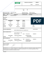 Emitido Fecha Certificado Colada