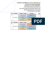 PEMBAGIAN JadwaL Praktek Maternitas