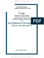 Sistema Penal y Seguridad Ciudadana