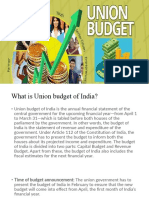 Indian Union Budget at A Glance