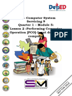 ICT - Computer System Servicing 9 Quarter 1 - Module 5: Lesson 2:performing Computer Operation (PCO) - Input Data Into Computer