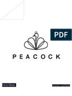 Peacock Logo Design Simple Minimalist Vector 35029419